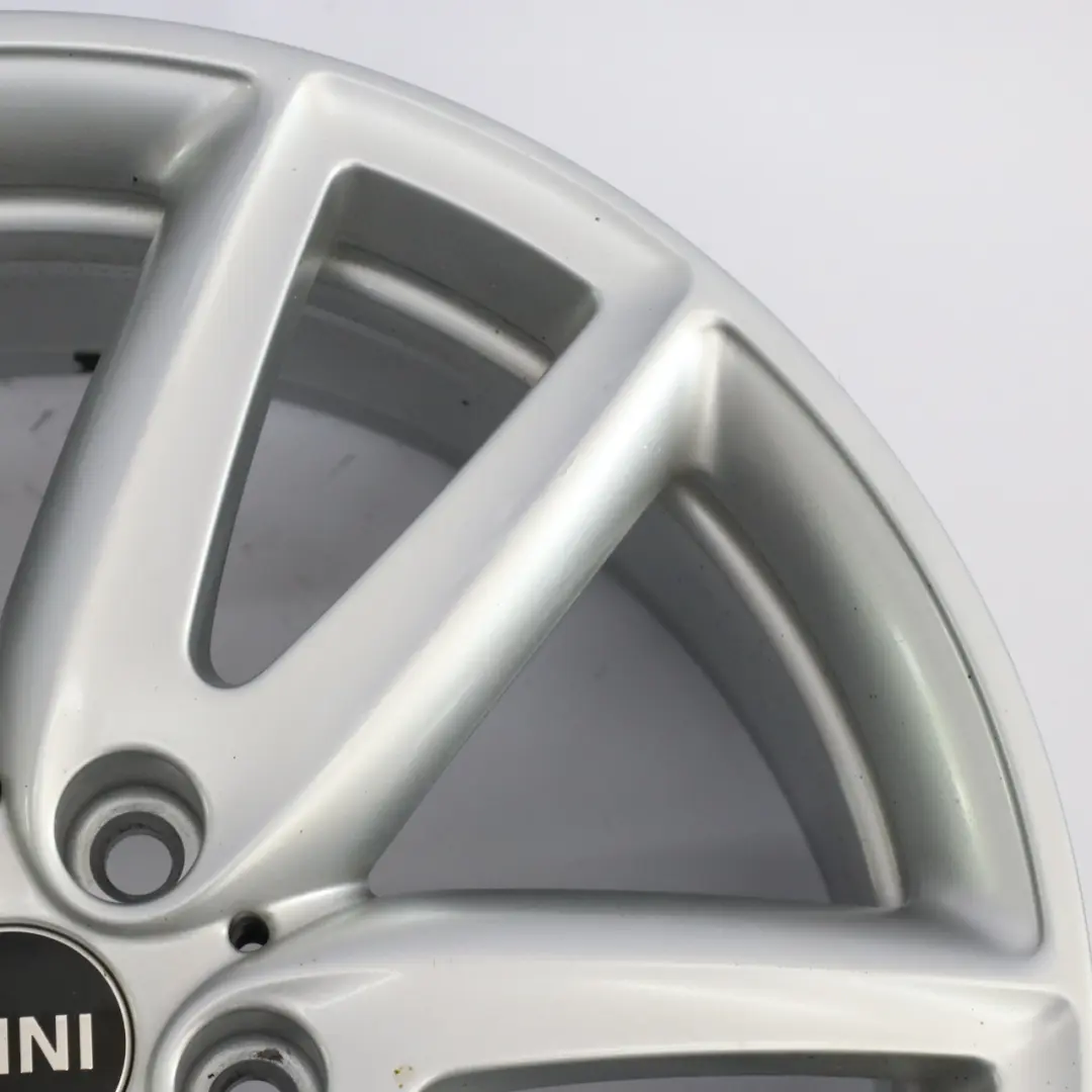 Silber Felge 18" 8J ET:57 JCW Grip Speiche für Mini F54 mit Teilenummer 6856049 Mini F54 Silber Felge 18" 8J ET:57 JCW Grip Speiche - SKU 6856049-2 - Teilenummer 6856049