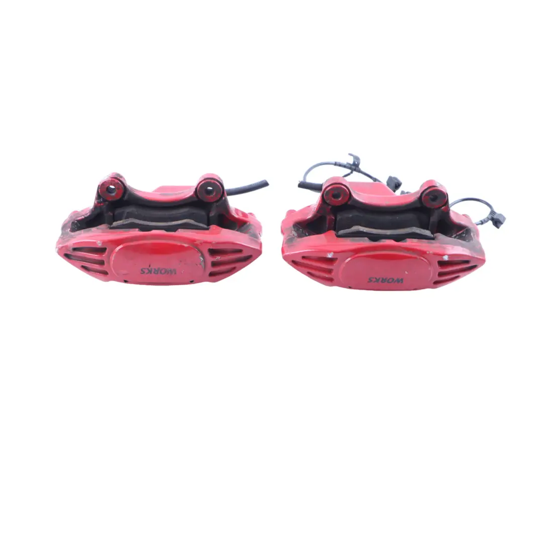 Front Wheel Brembo Brakes Caliper Set to Mini R55 R56 R57 JCW John Cooper Works with Part number 6856652 Mini R55 R56 R57 JCW John Cooper Works Front Wheel Brembo Brakes Caliper Set - SKU 6856651/652-1 - Part number 6856652