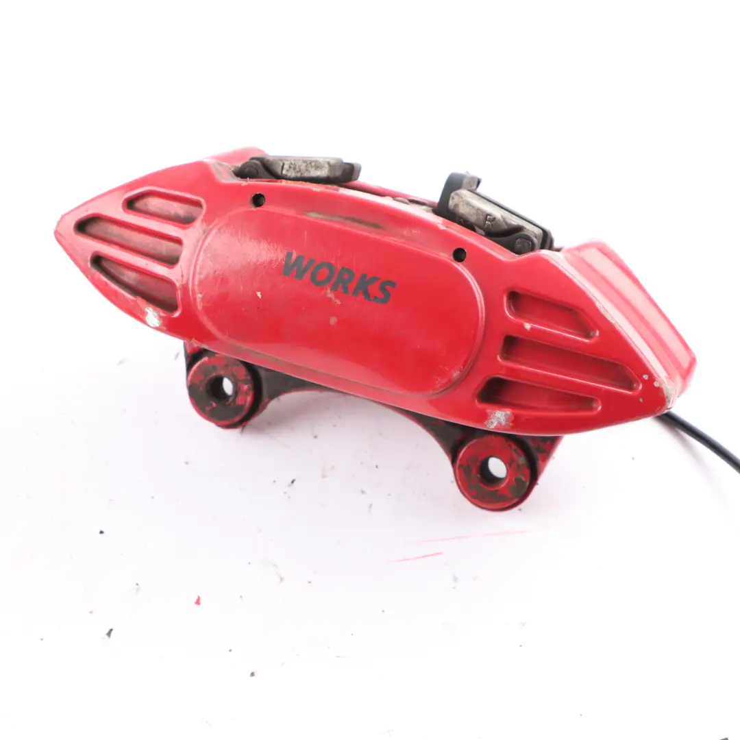 Front Wheel Brembo Brakes Caliper Set to Mini R55 R56 R57 JCW John Cooper Works with Part number 6856652 Mini R55 R56 R57 JCW John Cooper Works Front Wheel Brembo Brakes Caliper Set - SKU 6856651/652-1 - Part number 6856652