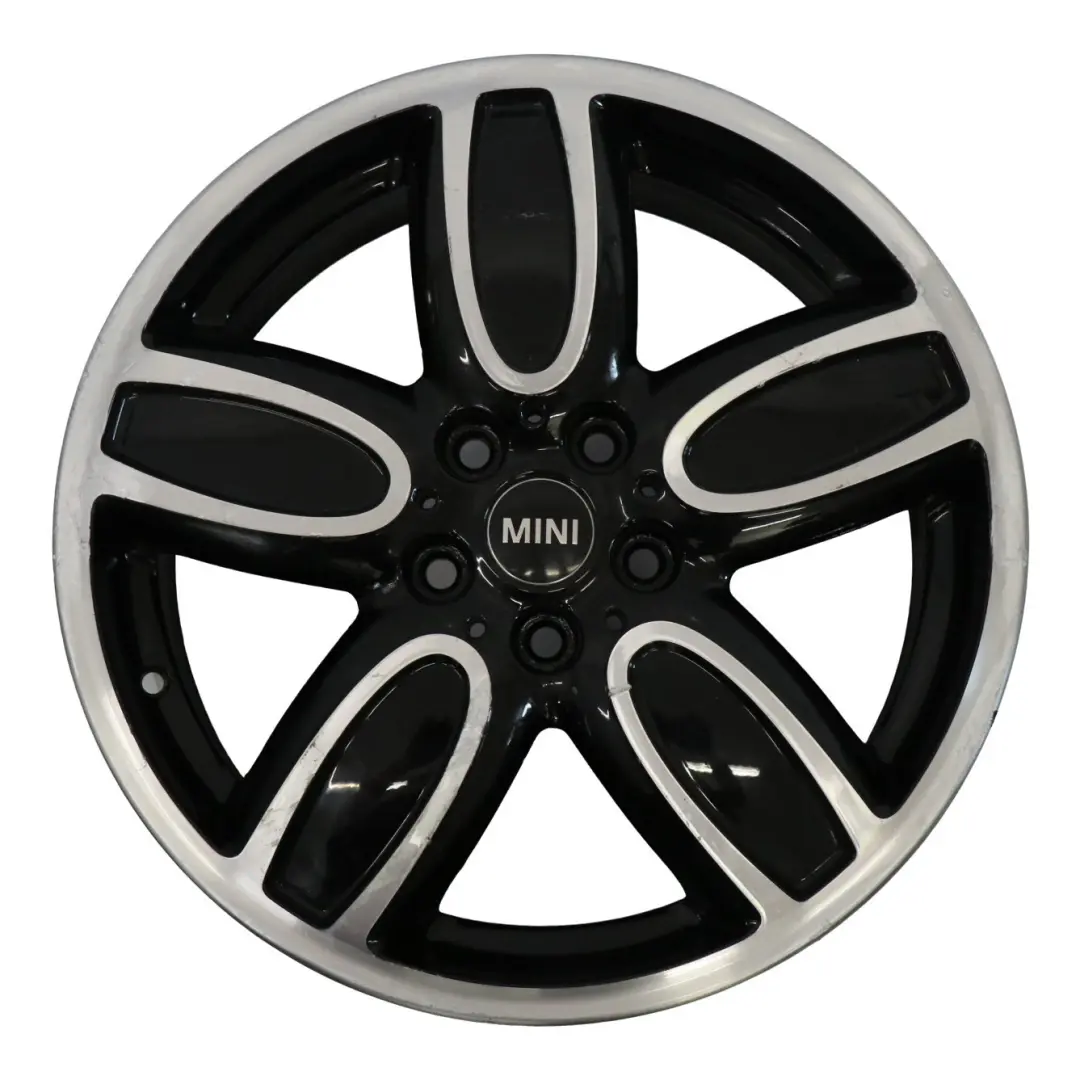 Alloy Rim 18" 8J ET:57 Cup Spoke 2-Tone to Mini F55 F56 F57 Black Wheel with Part number 6858900 Mini F55 F56 F57 Black Wheel Alloy Rim 18" 8J ET:57 Cup Spoke 2-Tone - SKU 6858900-3 - Part number 6858900