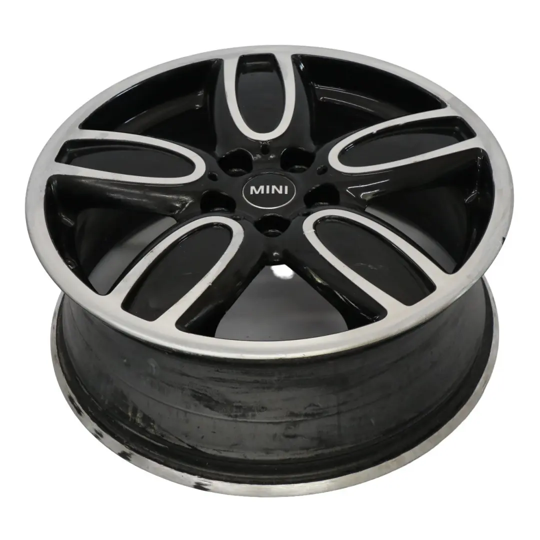 Alloy Rim 18" 8J ET:57 Cup Spoke 2-Tone to Mini F55 F56 F57 Black Wheel with Part number 6858900 Mini F55 F56 F57 Black Wheel Alloy Rim 18" 8J ET:57 Cup Spoke 2-Tone - SKU 6858900-3 - Part number 6858900