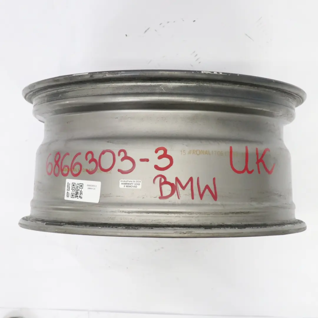 BMW F20 F21 F22 F23 Ferricgrey Wheel Alloy Rim 17" Double Spoke 655 ET:43 7,5J - SKU 6866303-3 - Part number 6866303