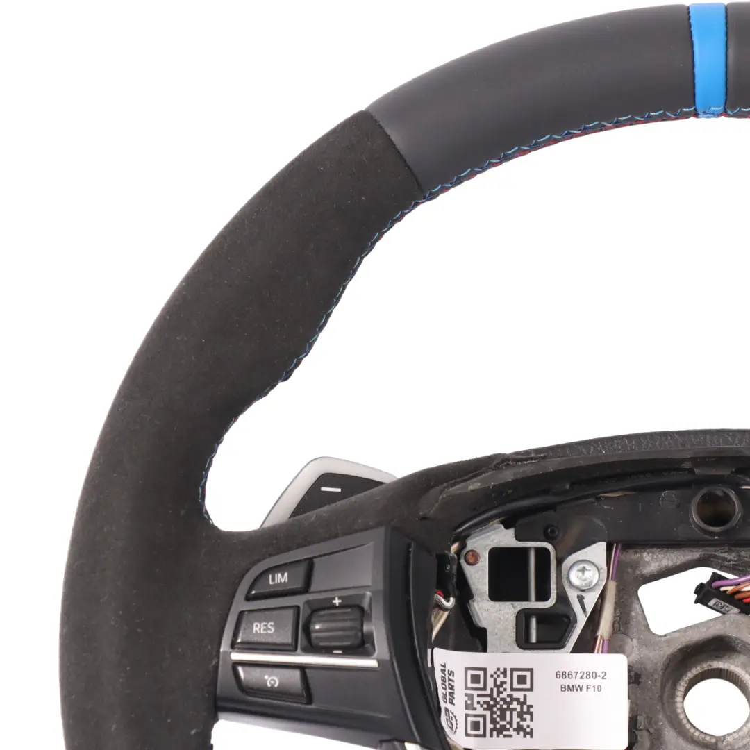 Deportivo BMW F10 F11 F12 NUEVO Cuero Negro Alcantara Palanca Cambio para Volante con número de pieza 6867280 Volante Deportivo BMW F10 F11 F12 NUEVO Cuero Negro Alcantara Palanca Cambio - SKU 6867280-2 - Número de pieza 6867280