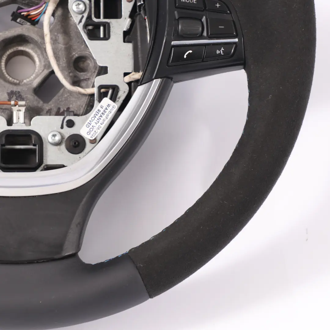 Steering Wheel BMW F10 F11 F12 NEW Black Leather Alcantara Paddle Shift to Sport with Part number 6867280 Sport Steering Wheel BMW F10 F11 F12 NEW Black Leather Alcantara Paddle Shift - SKU 6867280-2 - Part number 6867280