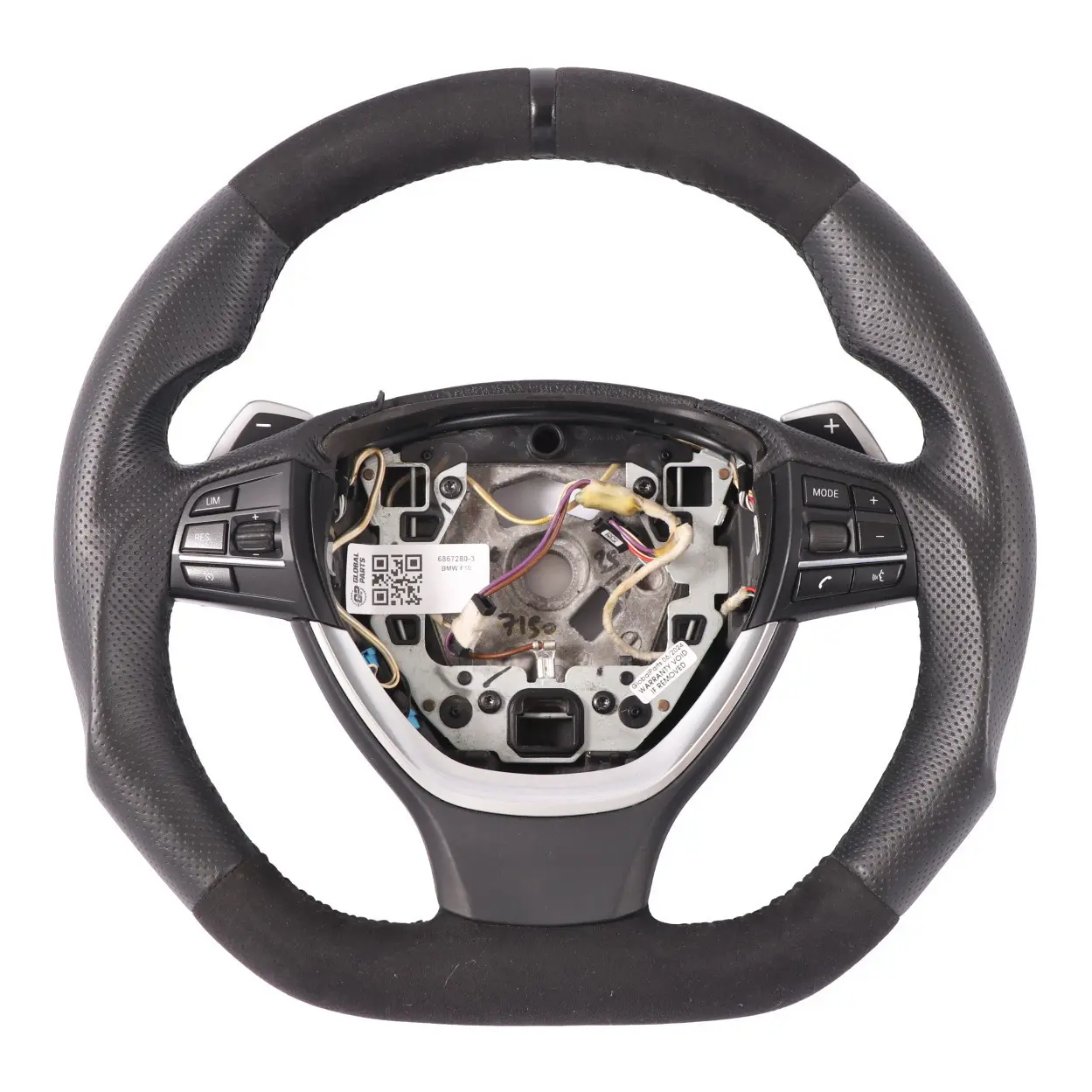 Volant Sport BMW F10 F11 F12 NEW Cuir Noir Alcantara Palettes Changement Vitesse
