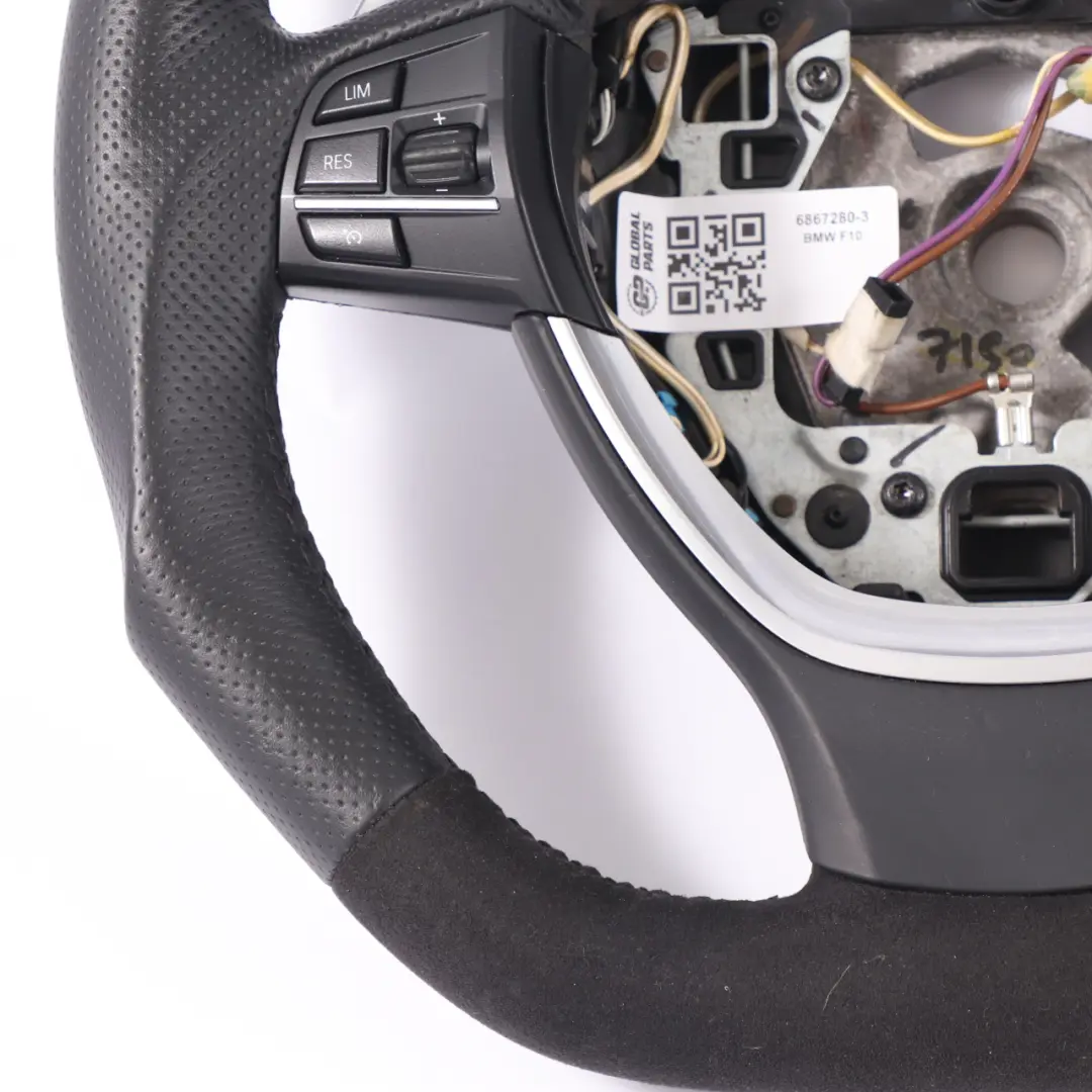 Volante Sportivo BMW F10 F11 F12 F01 NUOVO NERO Alcantara Pelle Cambio Volante - SKU 6867280-3 - Numero di parte 6867280