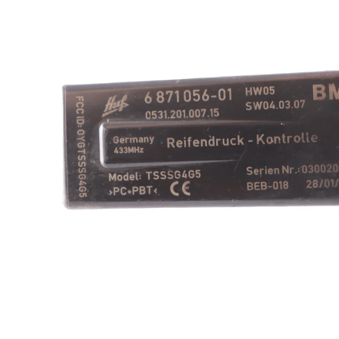 BMW F01 F07 F10 F11 Tire Tyre Pressure RDC Control Unit Module - SKU 6871056 - Part number 6871056