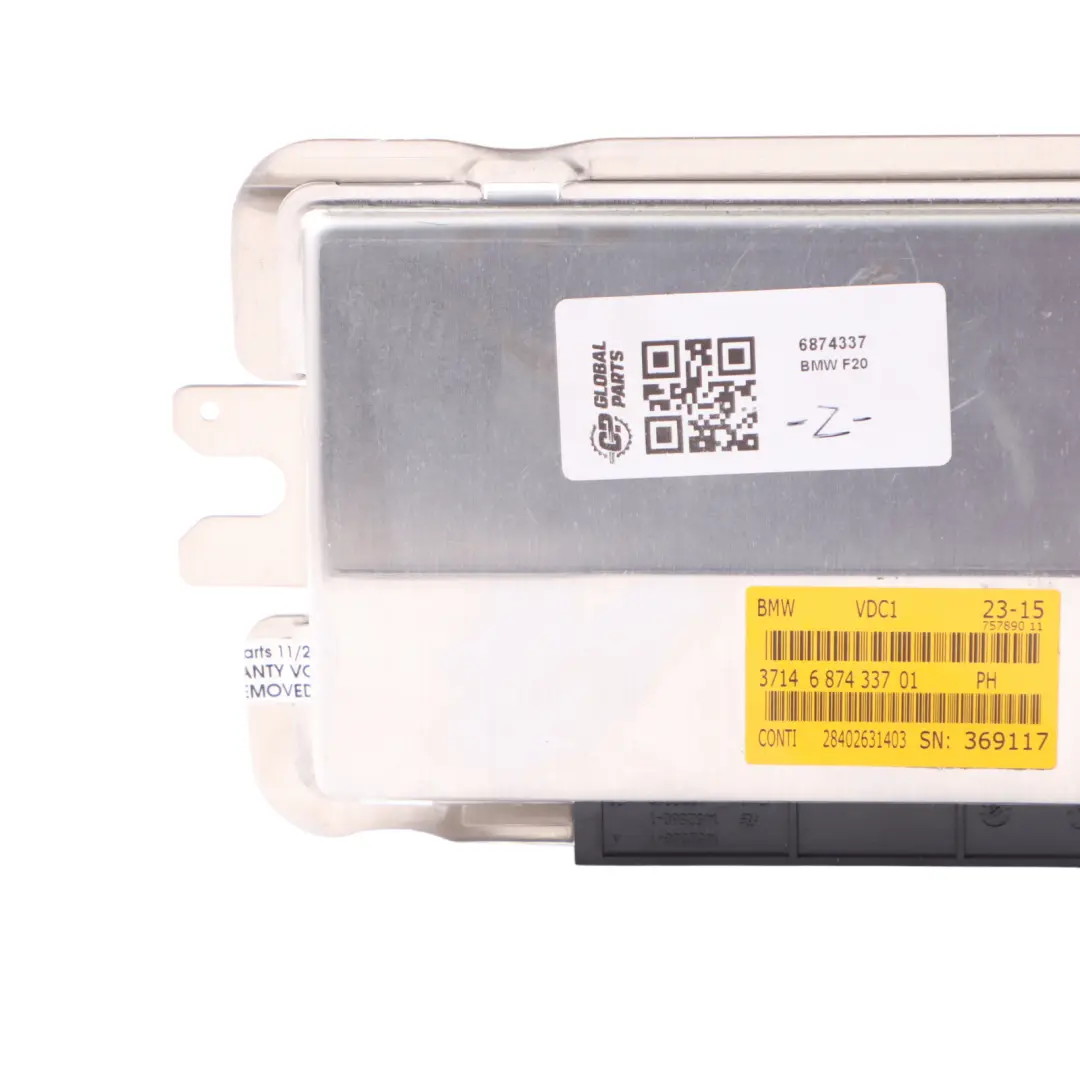 VDC Heck M Sportfahrwerk Steuergerät Modul für BMW F10 F20 F30 mit Teilenummer 6874337 BMW F10 F20 F30 VDC Heck M Sportfahrwerk Steuergerät Modul - SKU 6874337 - Teilenummer 6874337