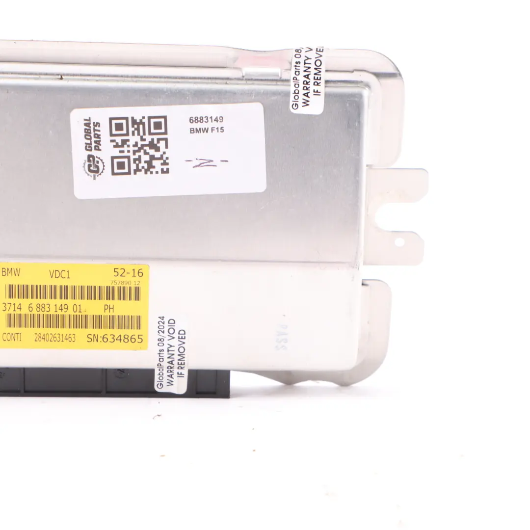 Fahrwerksregelmodul VDC Steuergerät für BMW F12 F13 X5 F15 mit Teilenummer 6883149 BMW F12 F13 X5 F15 Fahrwerksregelmodul VDC Steuergerät - SKU 6883149 - Teilenummer 6883149