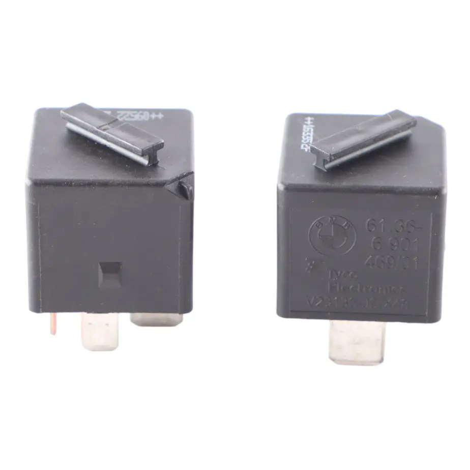 2X Relais BMW E60 E87 E90 F10 F30 4 Pin Tyco Satz Schwarz für mit Teilenummer 6901469 2X Relais BMW E60 E87 E90 F10 F30 4 Pin Tyco Satz Schwarz - SKU 6901469-1 - Teilenummer 6901469