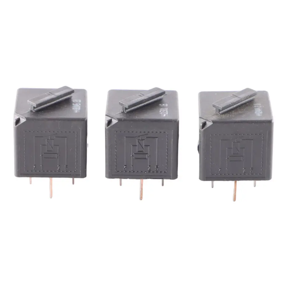  3X Relay BMW E60 E87 E90 F10 F30 4 Pin Tyco Set Black - SKU 6901469-2 - Part number 6901469
