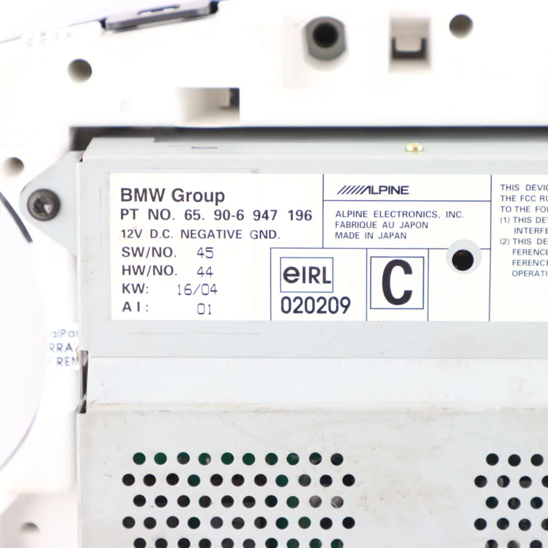 Sat Nav GPS Satellite Navigation Dashboard Display Head Unit to Mini R50 R52 with Part number 6936281 Mini R50 R52 Sat Nav GPS Satellite Navigation Dashboard Display Head Unit - SKU 6936281-1 - Part number 6936281