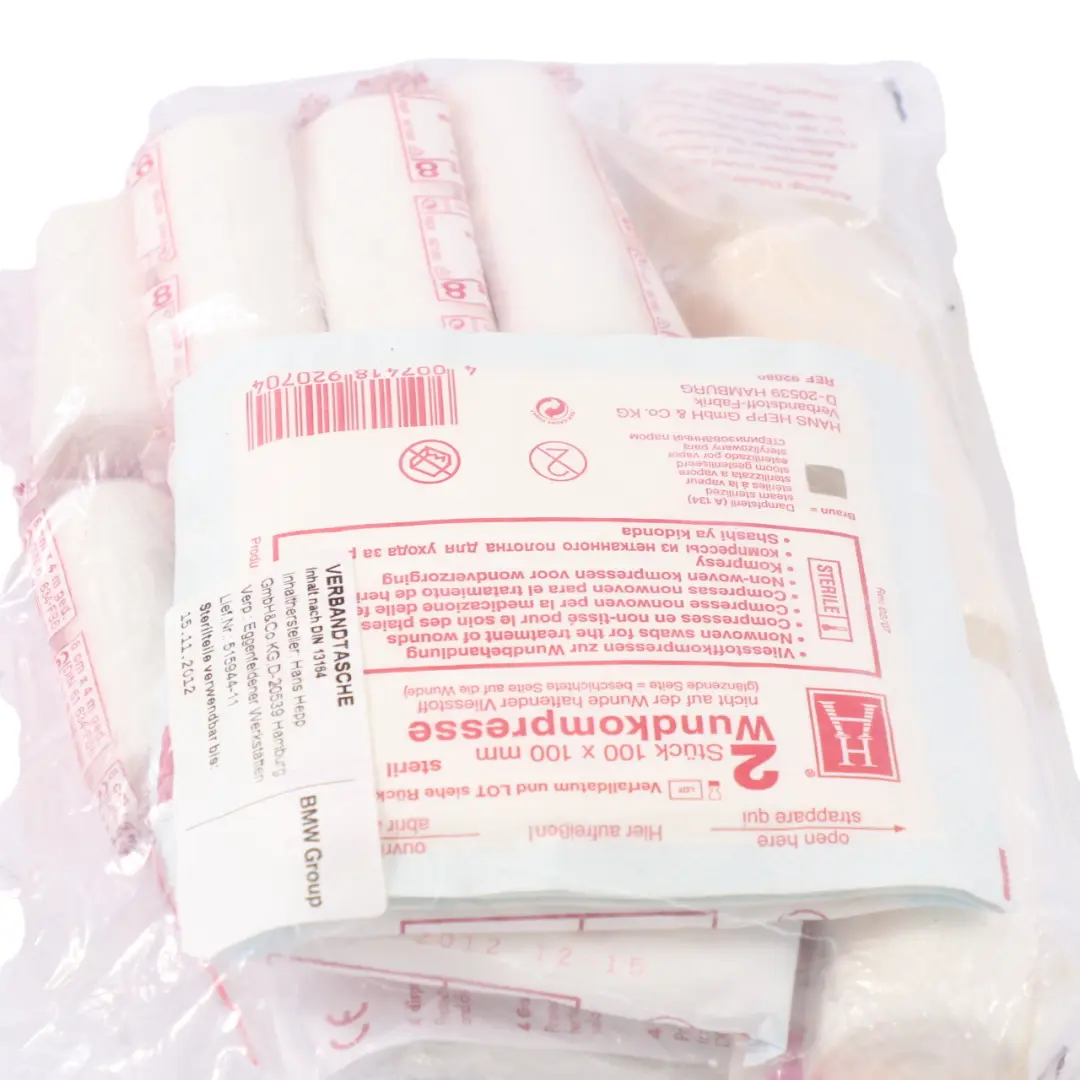 Universal First Aid Emergency Medical Kit Pouch Black to BMW with Part number 6949966 BMW Universal First Aid Emergency Medical Kit Pouch Black - SKU 6949966-4 - Part number 6949966