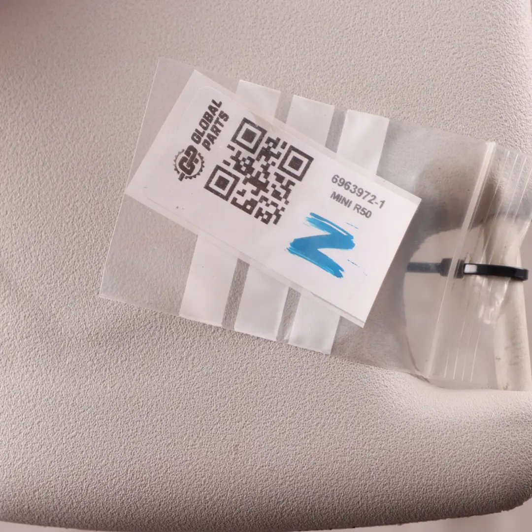 Mini Cooper R50 Sun Visor Mirror Illuminated Right O/S Horizon Grey Sunroof - SKU 6963972-1 - Part number 6963972