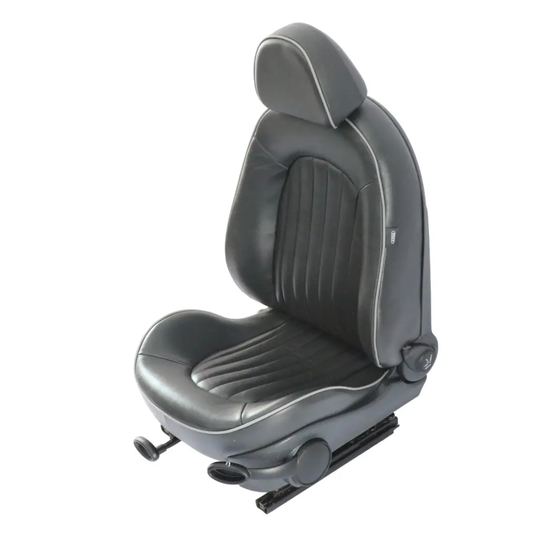 Front Seat Mini R50 R53 Left N/S Leather Sport English Panther Black Park Lane to with Part number 6971121 Front Seat Mini R50 R53 Left N/S Leather Sport English Panther Black Park Lane - SKU 6971121-1 - Part number 6971121