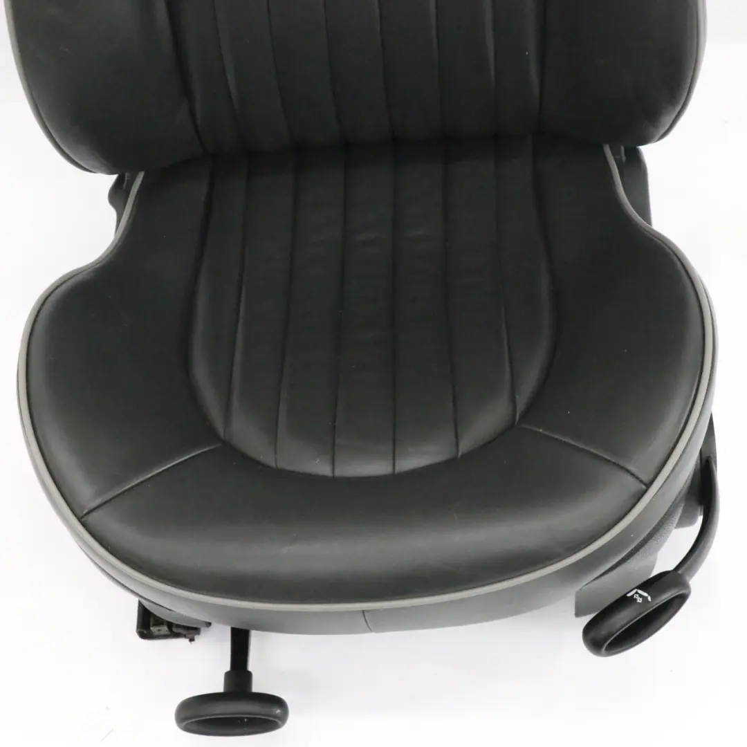  Front Seat Mini R50 R53 Left N/S Leather Sport English Panther Black Park Lane - SKU 6971121-1 - Part number 6971121