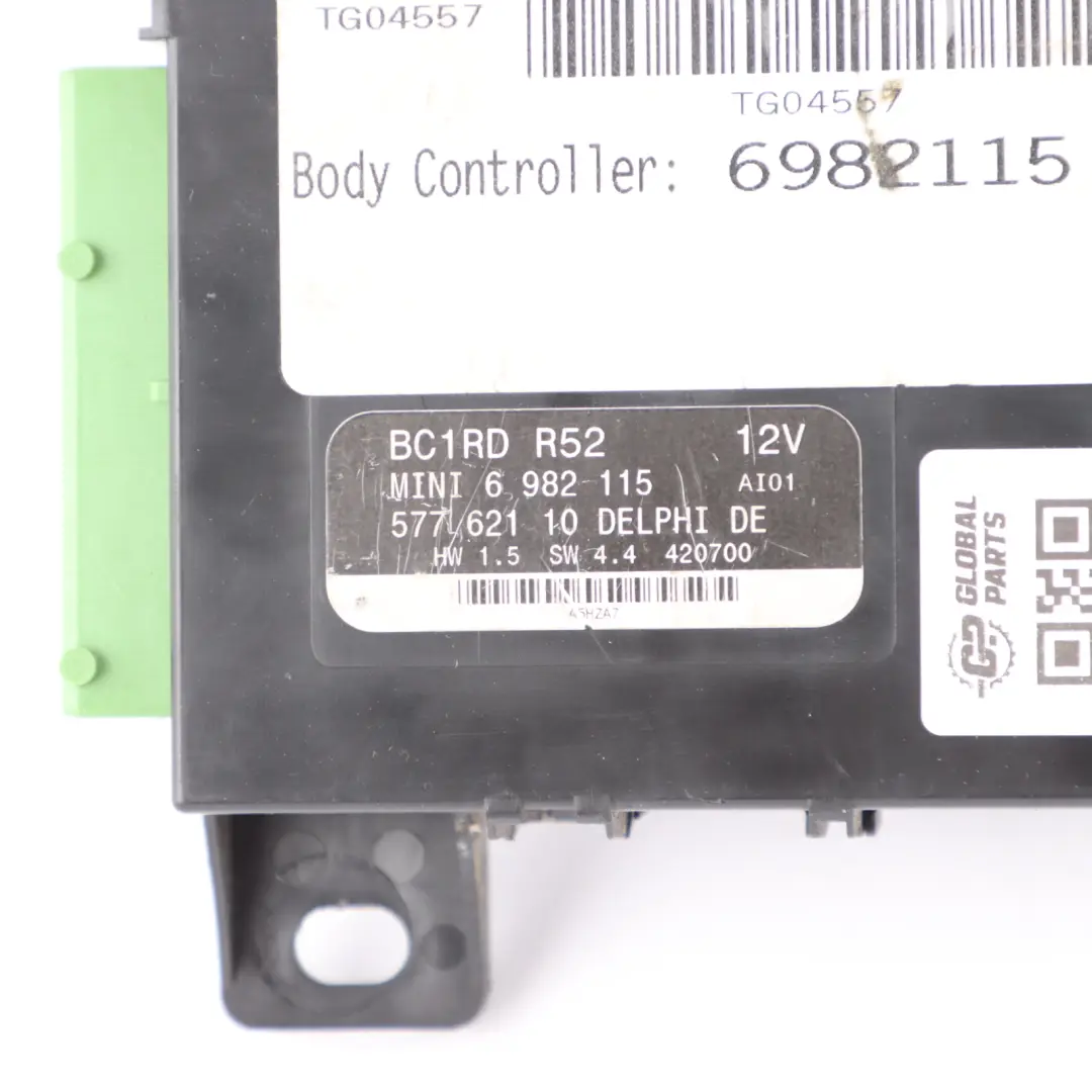 Body Control Unit Basic Module BCM BC1 RD Unit ECU to Mini R52 Convertible with Part number 6982115 Mini R52 Convertible Body Control Unit Basic Module BCM BC1 RD Unit ECU - SKU 6982115-1 - Part number 6982115