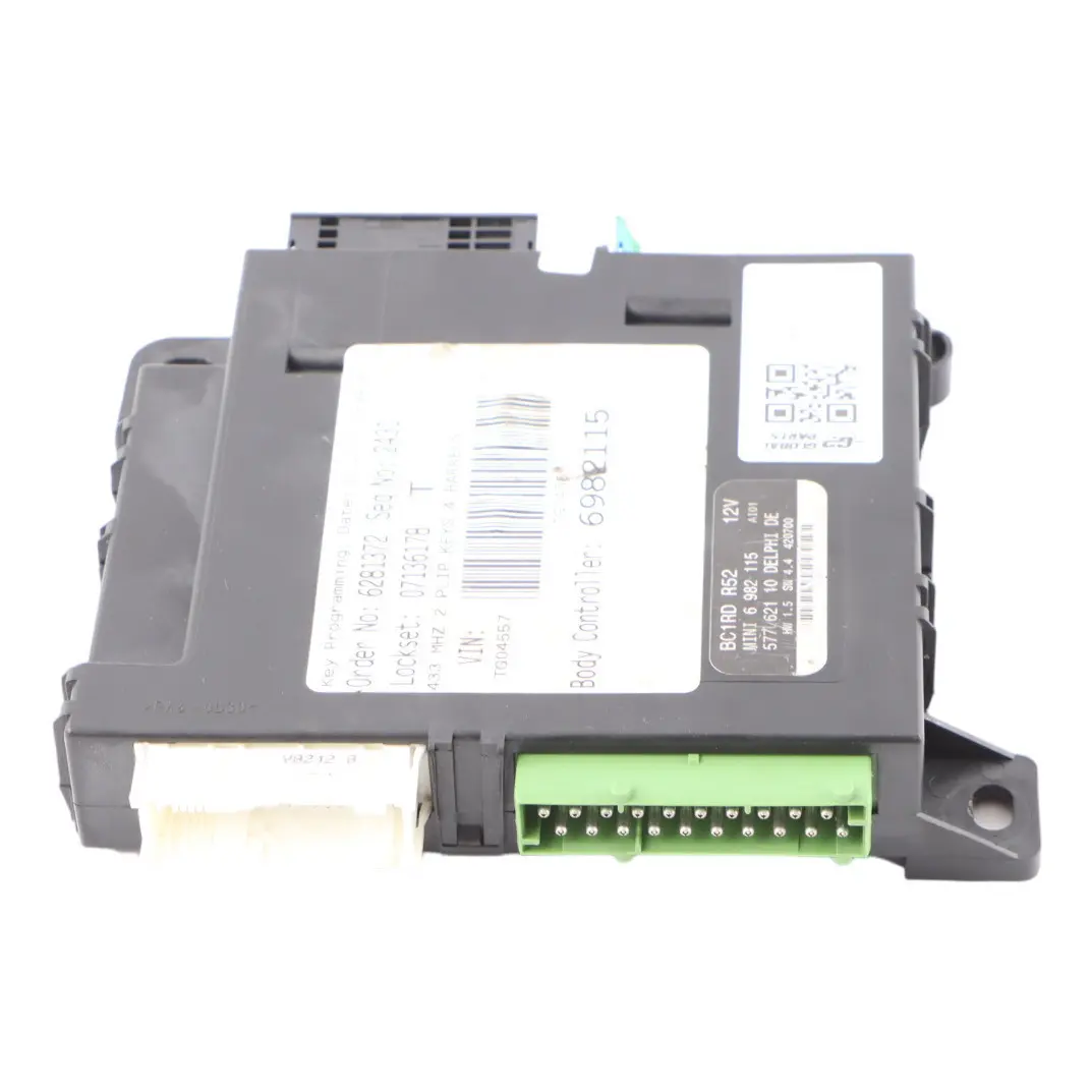 Body Control Unit Basic Module BCM BC1 RD Unit ECU to Mini R52 Convertible with Part number 6982115 Mini R52 Convertible Body Control Unit Basic Module BCM BC1 RD Unit ECU - SKU 6982115-1 - Part number 6982115