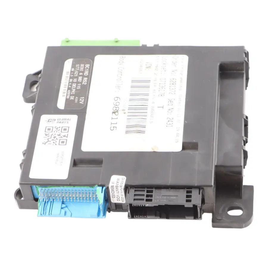 Body Control Unit Basic Module BCM BC1 RD Unit ECU to Mini R52 Convertible with Part number 6982115 Mini R52 Convertible Body Control Unit Basic Module BCM BC1 RD Unit ECU - SKU 6982115-1 - Part number 6982115