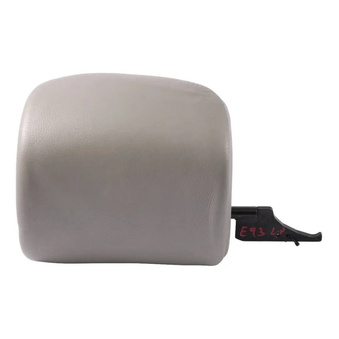 Headrest BMW E93 Front Seat Head Rest Left N/S Leather Grey to with Part number 6989957 Headrest BMW E93 Front Seat Head Rest Left N/S Leather Grey - SKU 6989957 - Part number 6989957