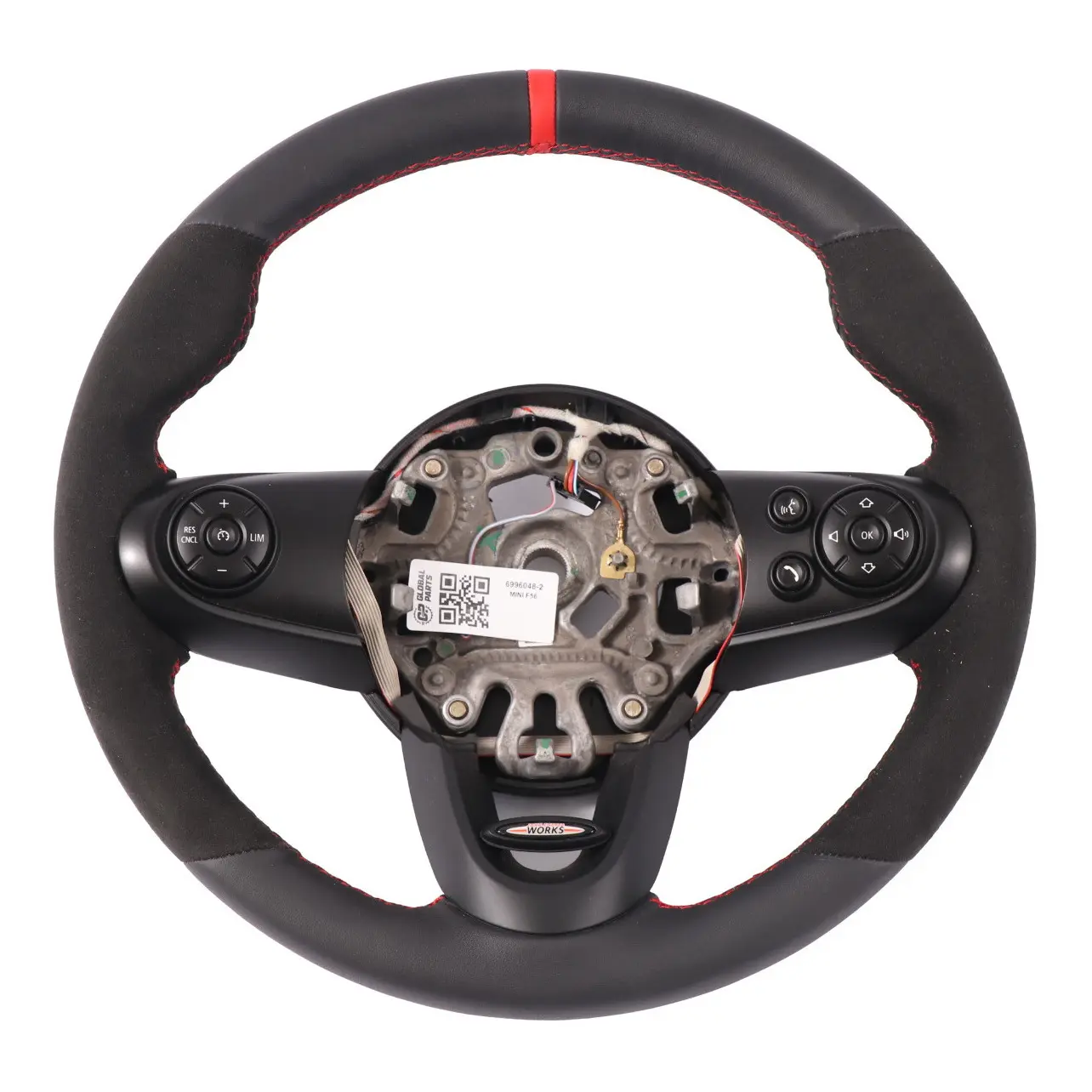 Mini Cooper S JCW F55 F56 F60 NOUVEAU Volant Sport en Cuir Noir Alcantara
