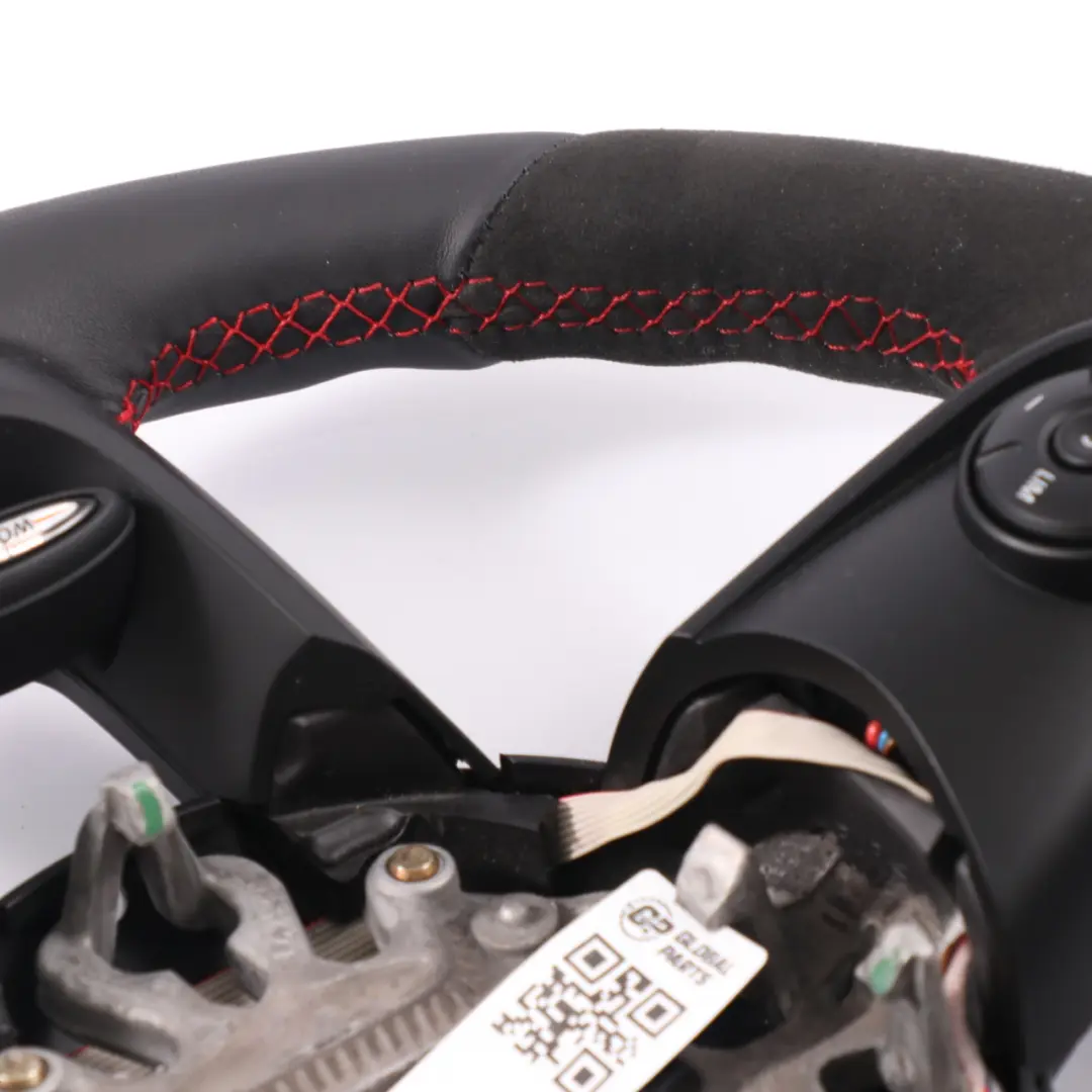 NUEVO Volante Deportivo de Cuero Negro Alcantara para Mini Cooper S JCW F55 F56 F60 con número de pieza 6996048 Mini Cooper S JCW F55 F56 F60 NUEVO Volante Deportivo de Cuero Negro Alcantara - SKU 6996048-2 - Número de pieza 6996048