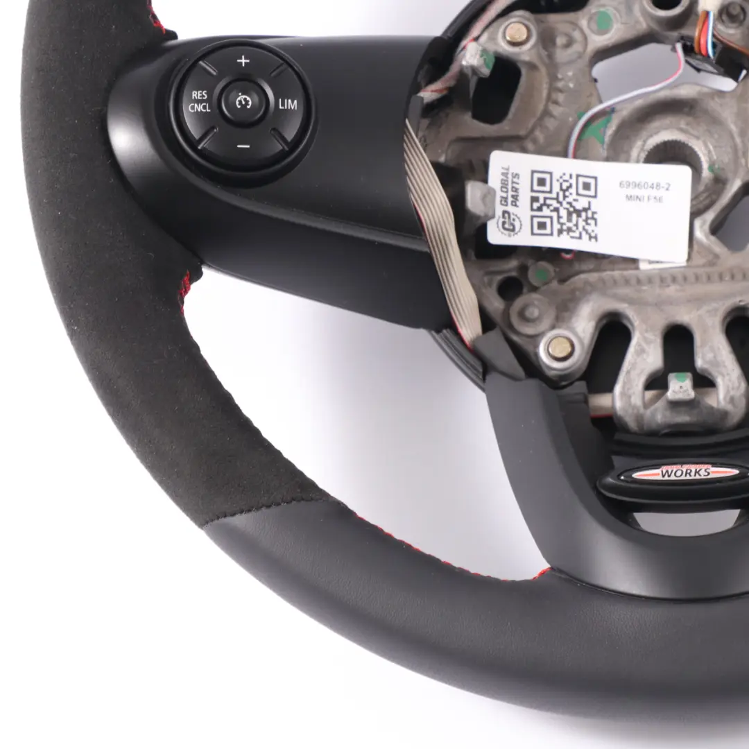 Leather Alcantara Sport Steering Wheel to Mini Cooper S JCW F55 F56 F60 NEW Black with Part number 6996048 Mini Cooper S JCW F55 F56 F60 NEW Black Leather Alcantara Sport Steering Wheel - SKU 6996048-2 - Part number 6996048