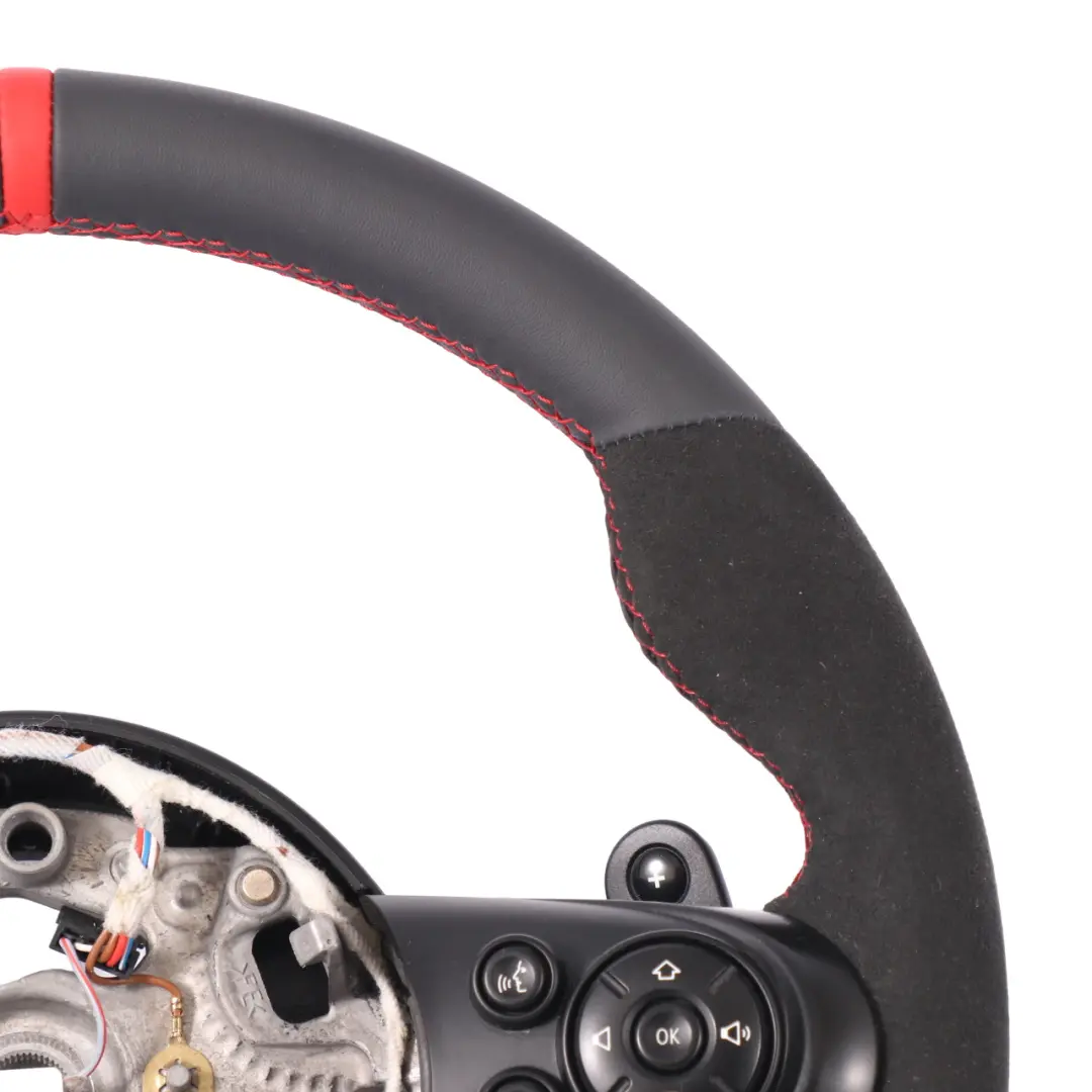 NUOVO Nero / Alcantara Pelle Sportivo Pagaie per Volante Mini Cooper S JCW F55 F56 con numero di parte 6996049 Volante Mini Cooper S JCW F55 F56 NUOVO Nero / Alcantara Pelle Sportivo Pagaie - SKU 6996049-1 - Numero di parte 6996049