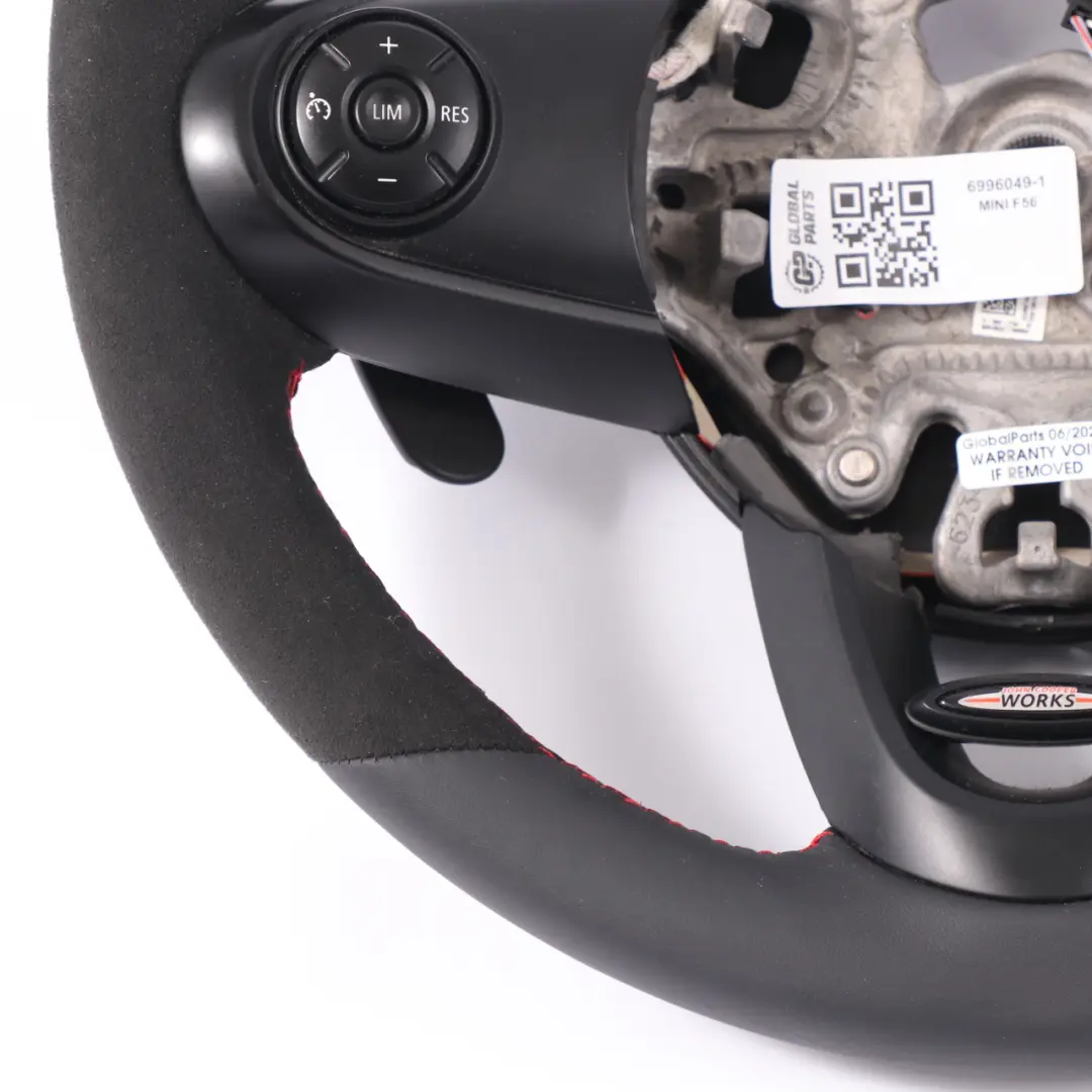 NEU Schwarz Leder / Alcantara Sportlenkrad Schaltwippen für Mini Cooper S JCW F56 mit Teilenummer 6996049 Mini Cooper S JCW F56 NEU Schwarz Leder / Alcantara Sportlenkrad Schaltwippen - SKU 6996049-1 - Teilenummer 6996049
