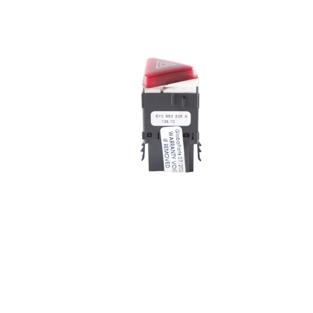 VW Volkswagen T5 Hazard Warning Triangle Button Switch Unit - SKU 6Y0953235A - Part number 6Y0953235A