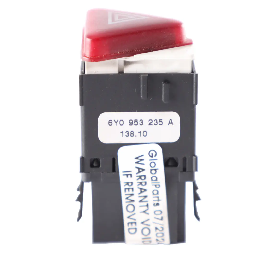 VW Volkswagen T5 Hazard Warning Triangle Button Switch Unit - SKU 6Y0953235A - Part number 6Y0953235A