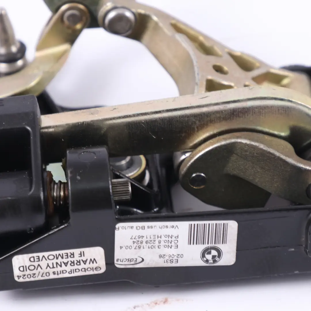 Toit rabattable Mécanisme de verrouillage droit pour BMW 3 E46 Cabriolet à propos du numéro de pièce 7031362 BMW 3 E46 Cabriolet Toit rabattable Mécanisme de verrouillage droit - SKU 7031362 - Numéro de pièce 7031362