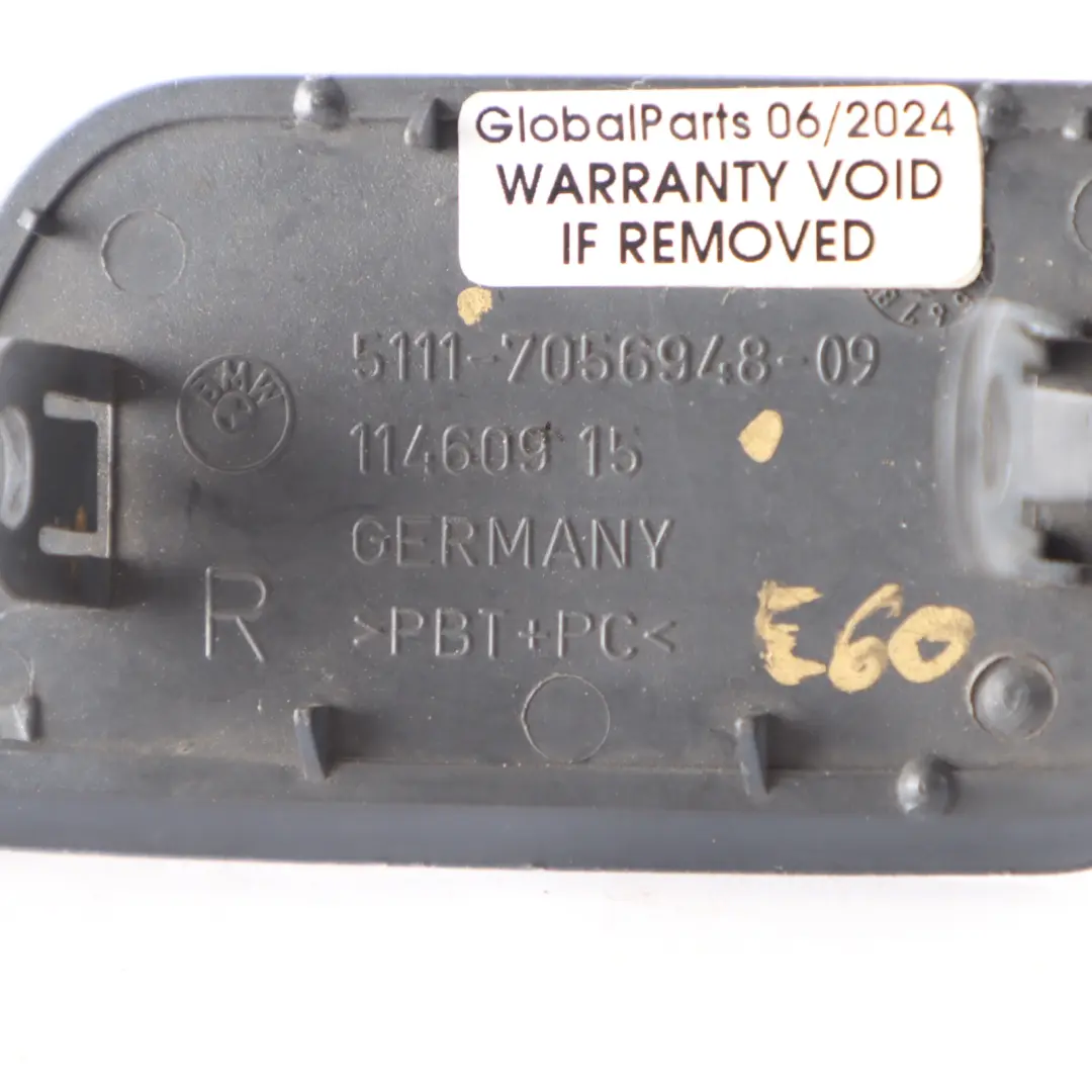 BMW E60 Pare-chocs Avant Cache volet phare Droit Tiefseeblau 7056948 - SKU 7056946-DSB - Numéro de pièce 7056946