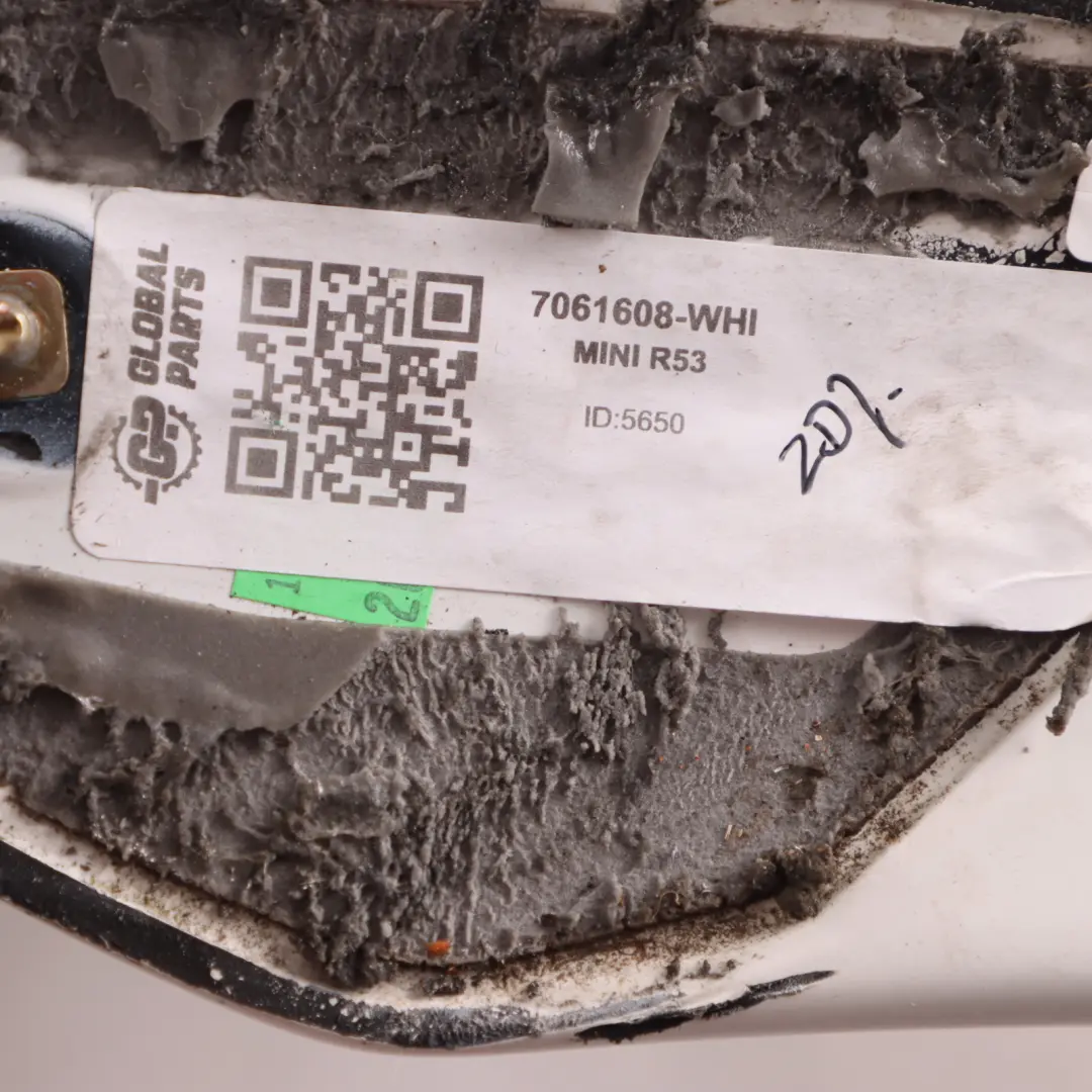 Spoiler Aileron Hayon Blanc 7061608 pour Mini Cooper S R53 à propos du numéro de pièce 0030565 Mini Cooper S R53 Spoiler Aileron Hayon Blanc 7061608 - SKU 7061608-WHI - Numéro de pièce 0030565