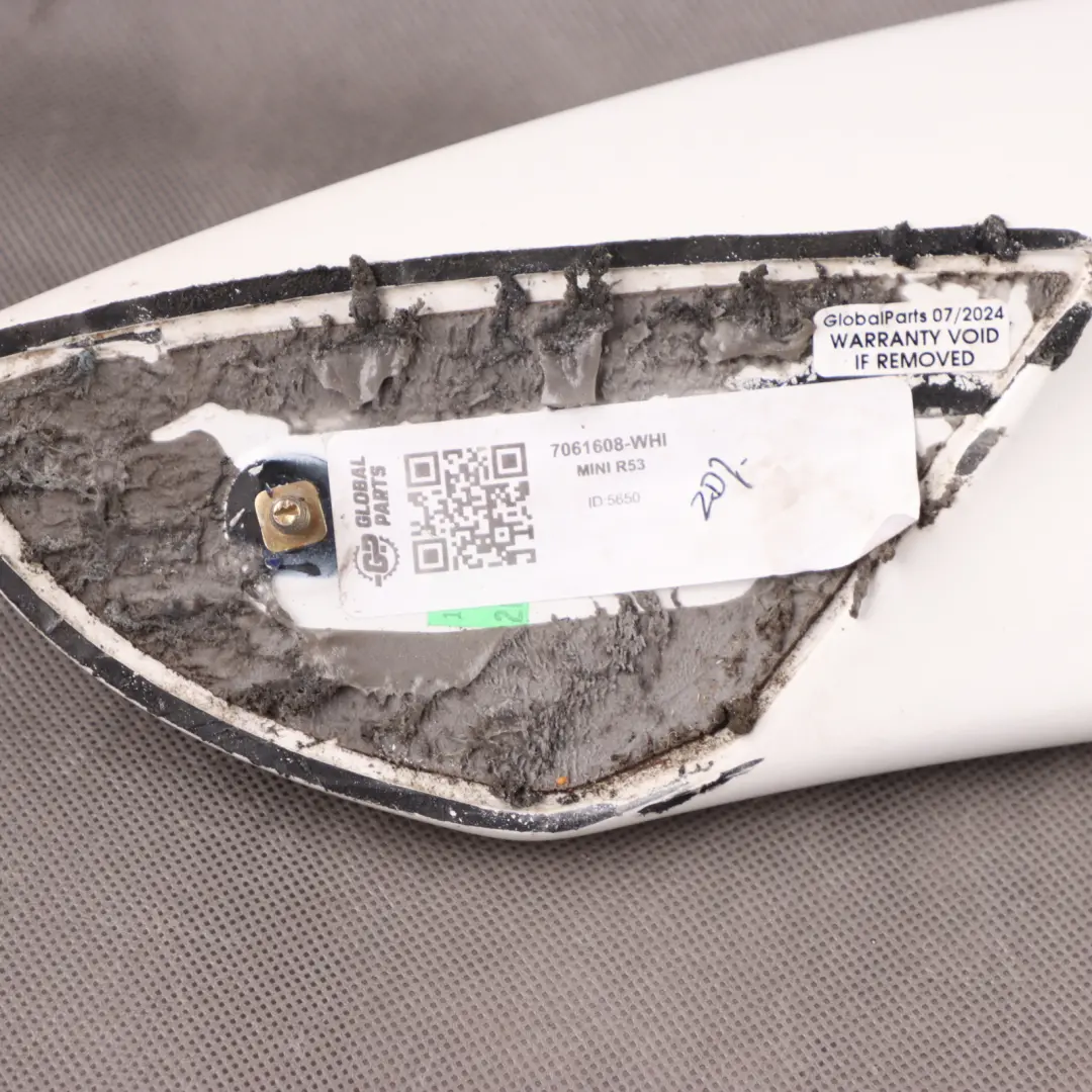 Portellone Posteriore Spoiler Bianco 7061608 per Mini Cooper S R53 con numero di parte 0030565 Mini Cooper S R53 Portellone Posteriore Spoiler Bianco 7061608 - SKU 7061608-WHI - Numero di parte 0030565