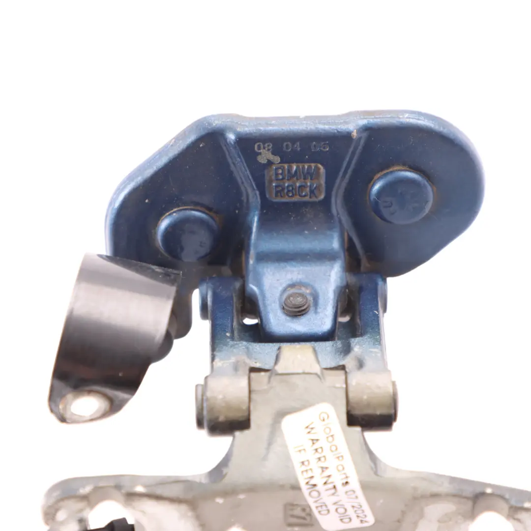 BMW E81 E87 Right Trunk Lid Hinge Tailgate O/S Sydneyblau Sydney Blue - A19 - SKU 7067220-SYD - Part number 7067220