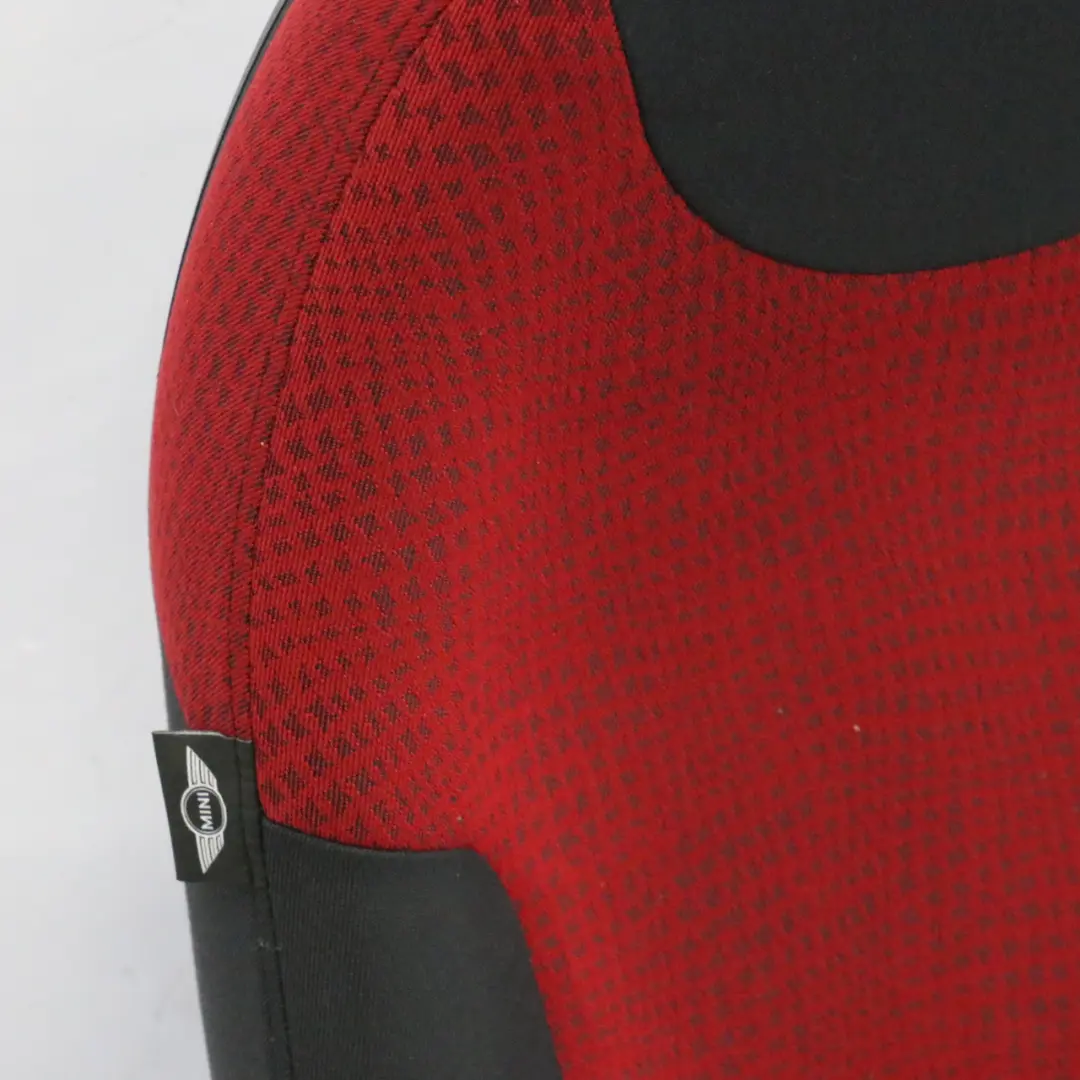 Asiento Delantero Izquierdo Tela Interior Rojo Kaleido para Mini R50 con número de pieza 7073071 Mini R50 Asiento Delantero Izquierdo Tela Interior Rojo Kaleido - SKU 7073071-1 - Número de pieza 7073071