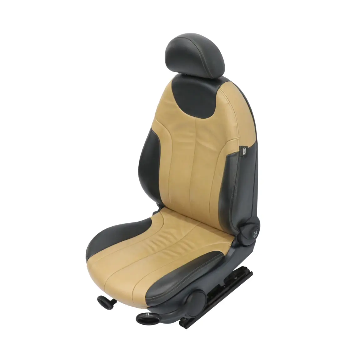 Front Left N/S Seat Leather Soft Interior Cordoba Beige to Mini Cooper One R50 with Part number 7073087 Mini Cooper One R50 Front Left N/S Seat Leather Soft Interior Cordoba Beige - SKU 7073087-1 - Part number 7073087