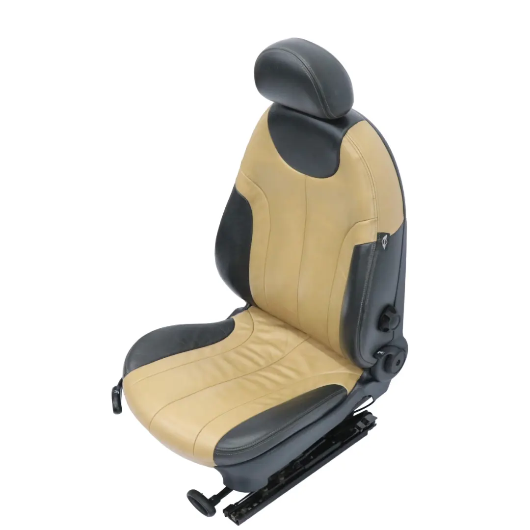 Asiento Delantero Derecho Cuero Interior Suave Cordoba Beige para Mini Cooper One R50 con número de pieza 7073088 Mini Cooper One R50 Asiento Delantero Derecho Cuero Interior Suave Cordoba Beige - SKU 7073088-1 - Número de pieza 7073088