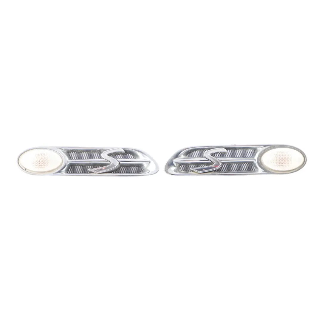 Mini Cooper S R52 R53 Zierleiste Blende Kotflügel Vorne Links Chrom Set - SKU 7114733 / 7114734-1 - Teilenummer 7114733