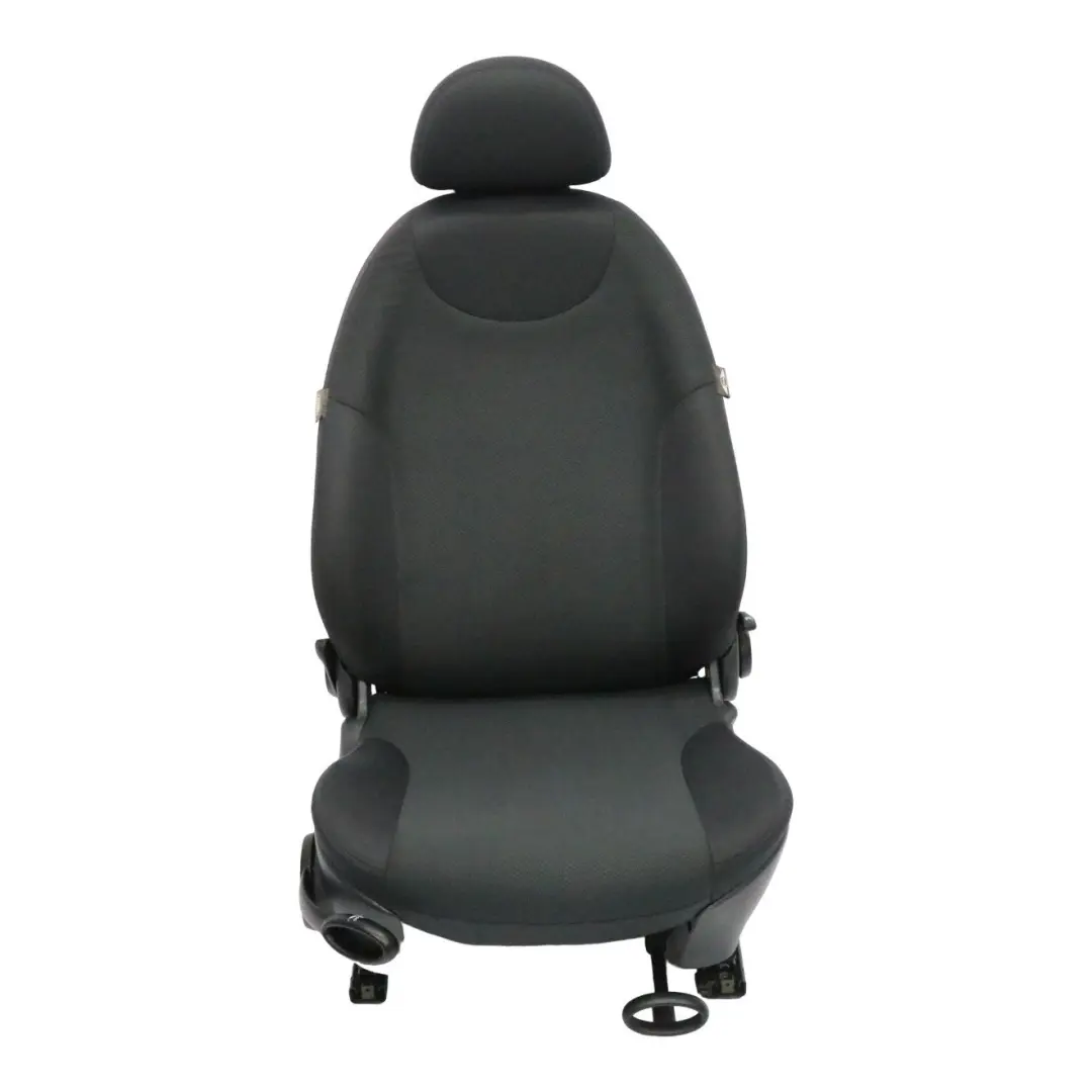 Front Right O/S Cloth Fabric Molette Seat Panther Black Interior to Mini R50 R52 with Part number 7131936 Mini R50 R52 Front Right O/S Cloth Fabric Molette Seat Panther Black Interior - SKU 7131936-3 - Part number 7131936