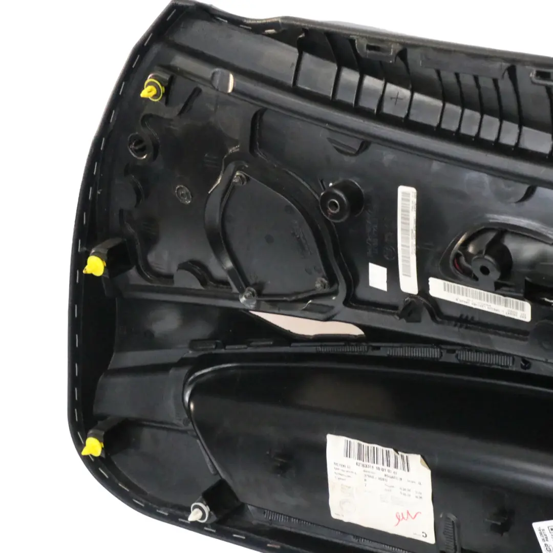 BMW Z4 E85 E86 Front Left N/S Door Card Trim Panel Leather Black Red - SKU 7145671-1 - Part number 7145671