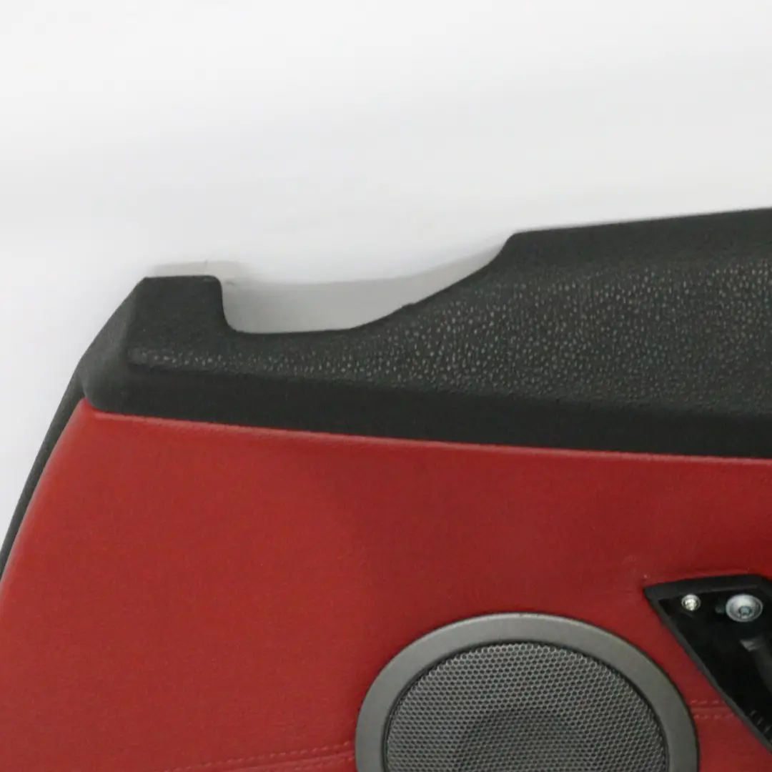 Türkarte vorne rechts O/S Trim Panel Abdeckung Leder Schwarz Rot für BMW Z4 E85 mit Teilenummer 7145672 BMW Z4 E85 Türkarte vorne rechts O/S Trim Panel Abdeckung Leder Schwarz Rot - SKU 7145672-1 - Teilenummer 7145672