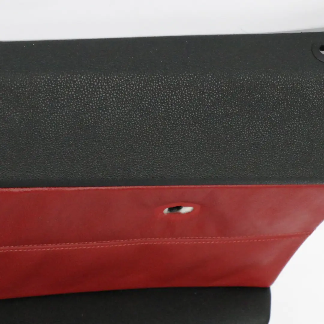 BMW Z4 E85 Scheda Porta Anteriore Destra Rivestimento Pannello Pelle Nero Rosso - SKU 7145672-1 - Numero di parte 7145672