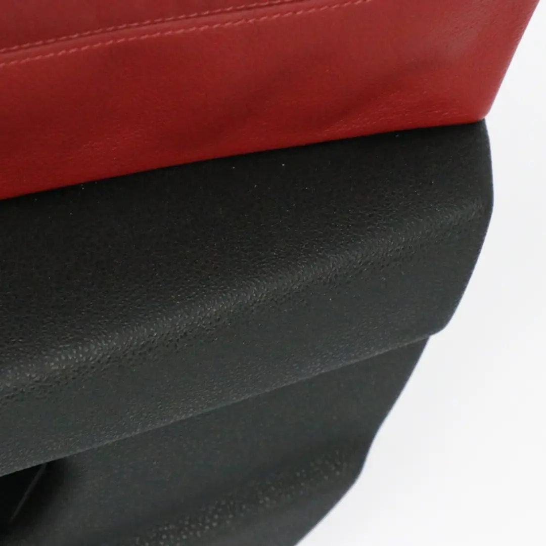 BMW Z4 E85 Scheda Porta Anteriore Destra Rivestimento Pannello Pelle Nero Rosso - SKU 7145672-1 - Numero di parte 7145672
