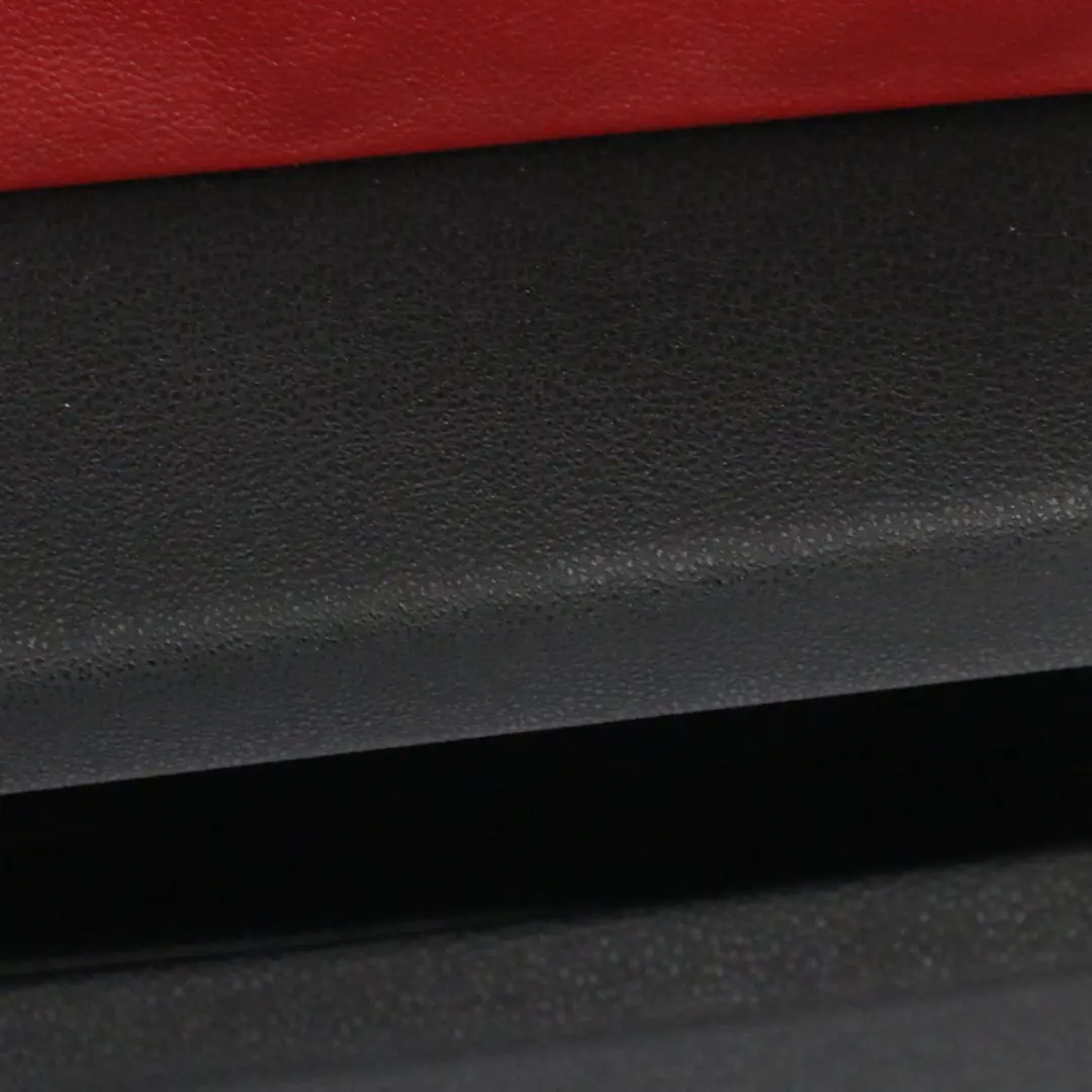 BMW Z4 E85 Scheda Porta Anteriore Destra Rivestimento Pannello Pelle Nero Rosso - SKU 7145672-1 - Numero di parte 7145672