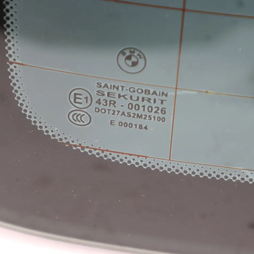 BMW E61 Touring Rear Window Glass Green Glazing AS2 - SKU 7163460-1 - Part number 7163460