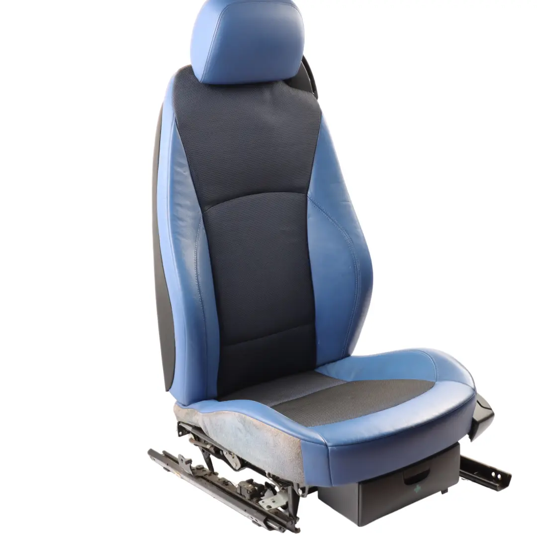 Front Left N/S Seat Cloth Leather Active Sports / Montego-Blue Interior to BMW E85 with Part number 7170897 BMW E85 Front Left N/S Seat Cloth Leather Active Sports / Montego-Blue Interior - SKU 7170897-1 - Part number 7170897