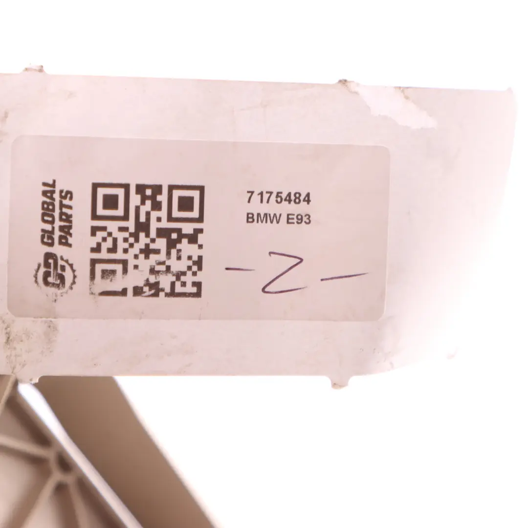 Osłona Zaślepka Panel Listwa Dachu Prawa Beżowa do BMW E93 o numerze 7175484 BMW E93 Osłona Zaślepka Panel Listwa Dachu Prawa Beżowa - SKU 7175484 - Numer Części 7175484