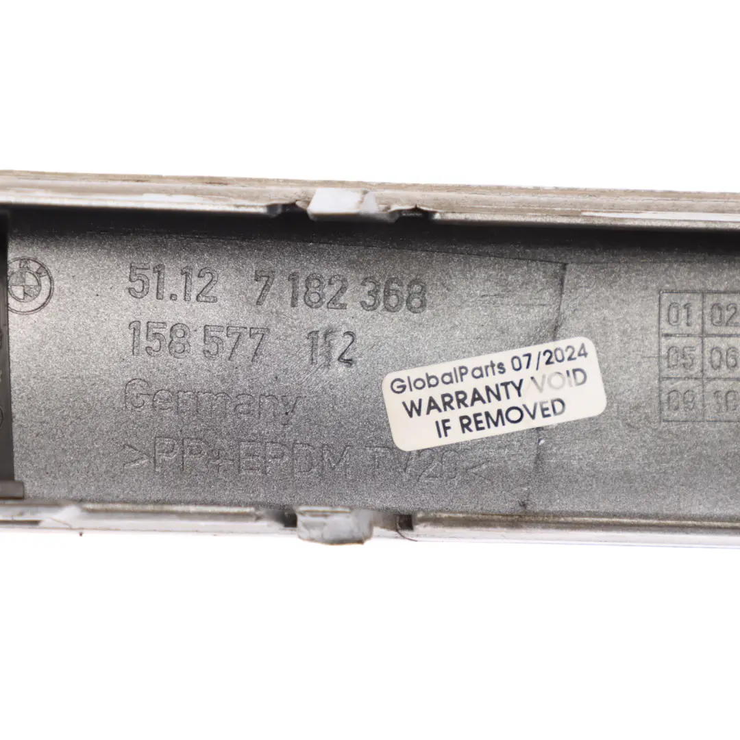 BMW E81 E87N LCI Rear Bumper Protective Strip PDC Titansilber Silver - SKU 7182368-TS - Part number 7182368
